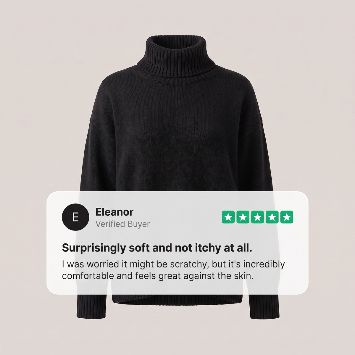 Aurora | Cashmere Turtleneck Sweater