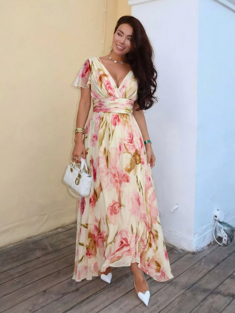 Elara | Floral Maxi Dress