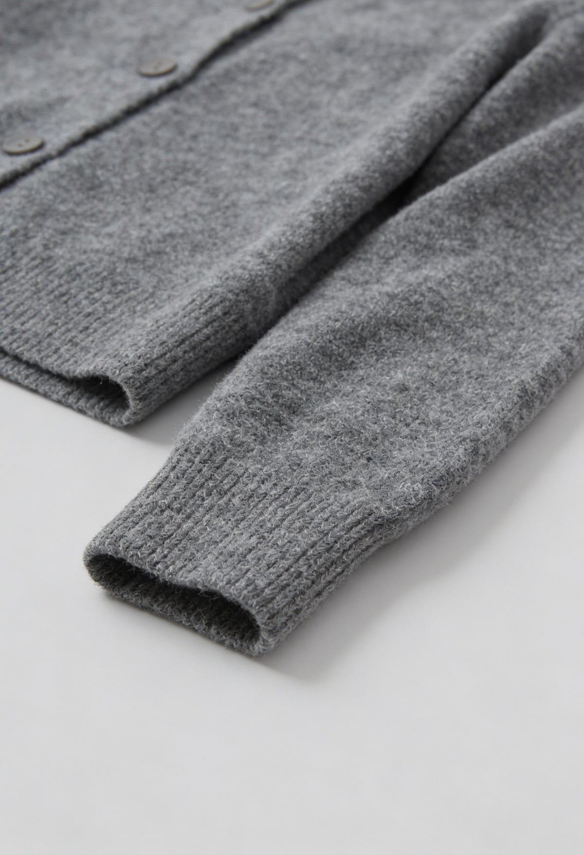 Helena | Gray Long Cardigan with Relaxed Fit