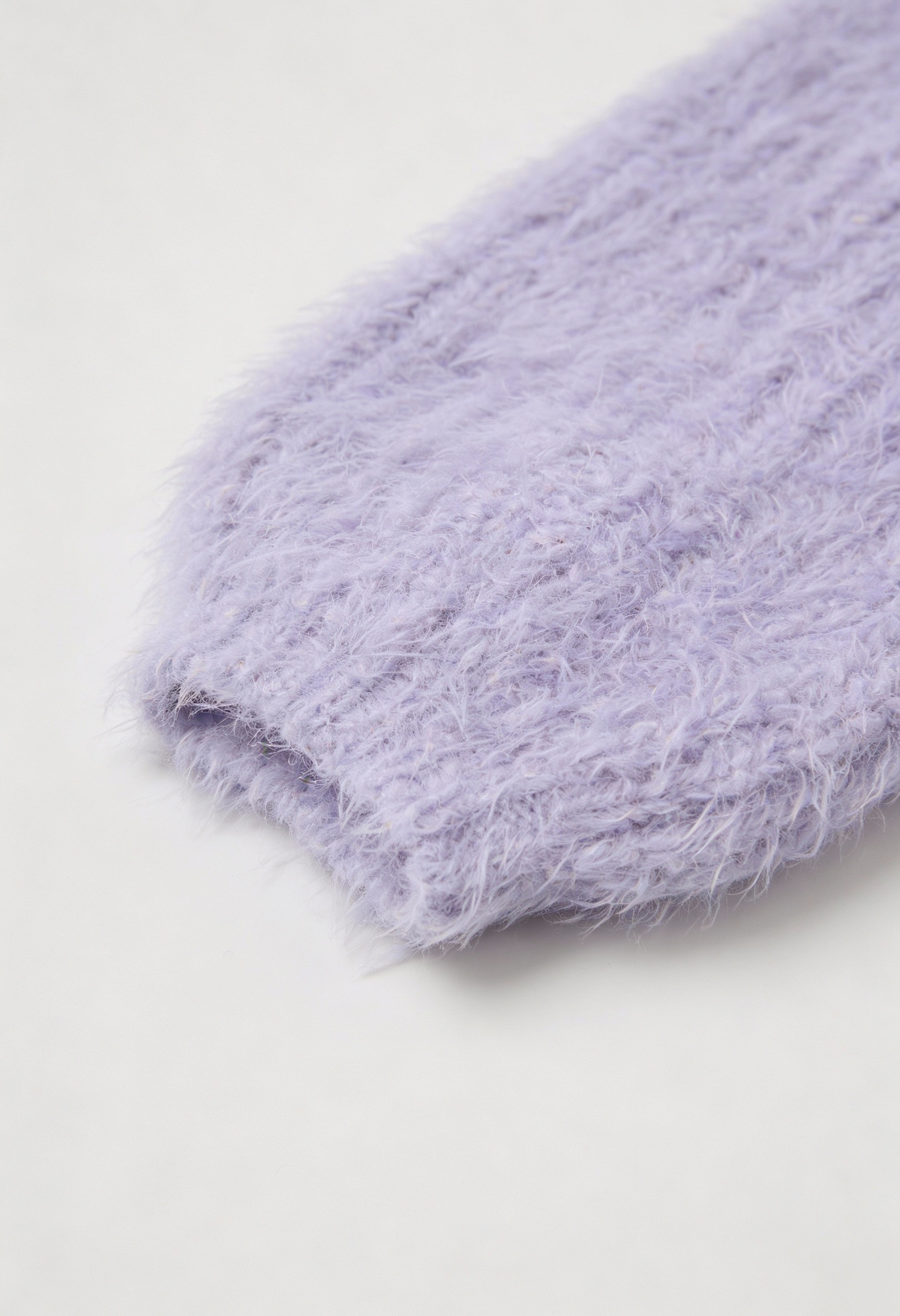 Grace | Purple Knit Cardigan with Ribbed Details