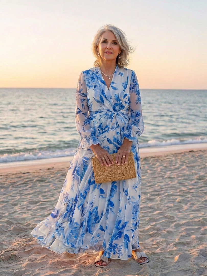 Lillian | Wrap Maxi Dress