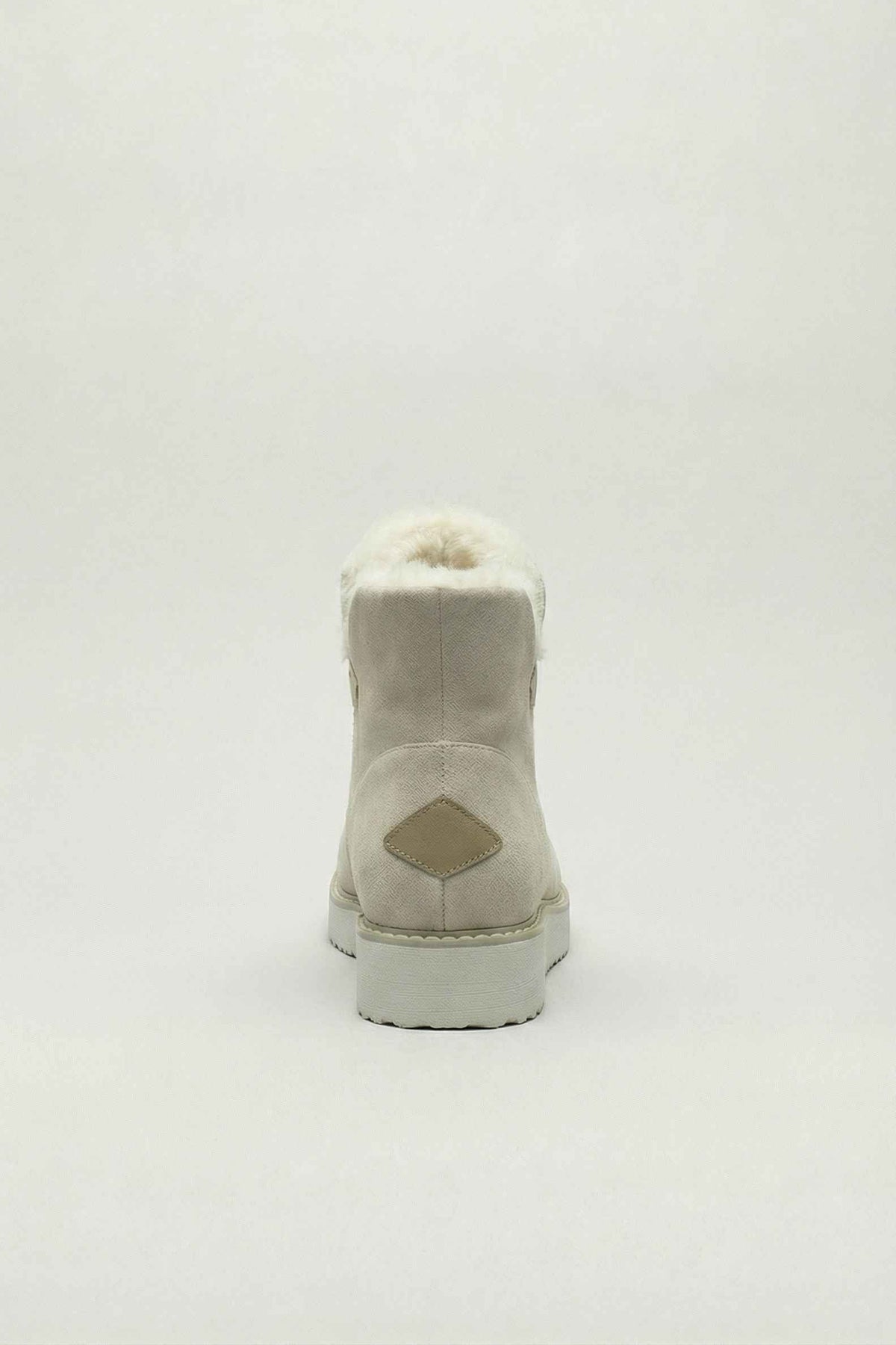 Lily | Beige ankle boots with durable sole