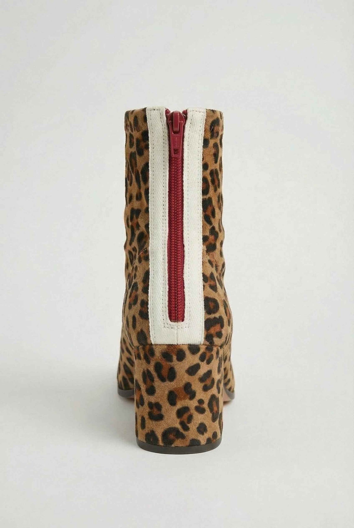 Phoebe | Leopard print retro heel boots
