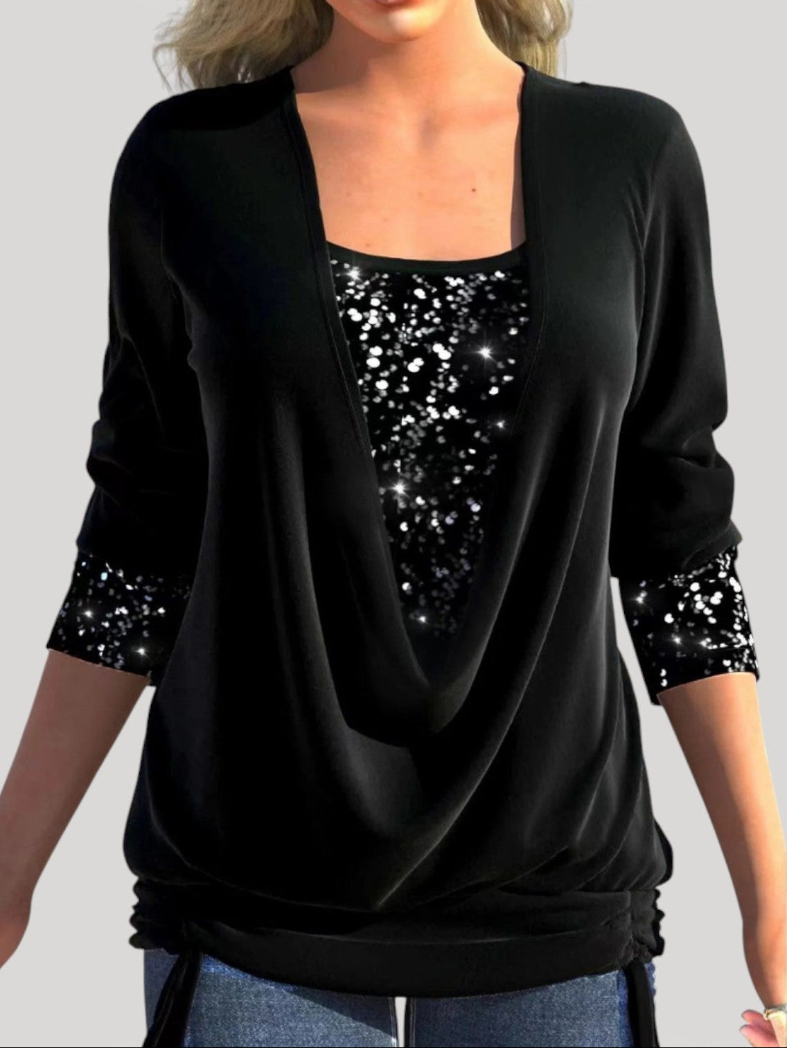 Phyllis | Elegant Draped Top