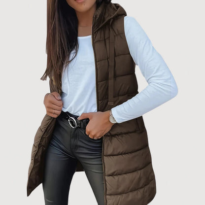 Arwena | Hooded Puffer Vest