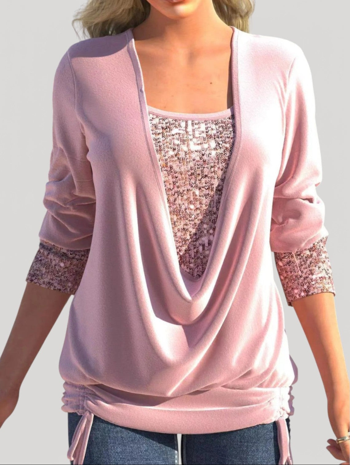 Phyllis | Elegant Draped Top