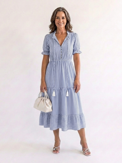 Dakota | Striped Midi Dress