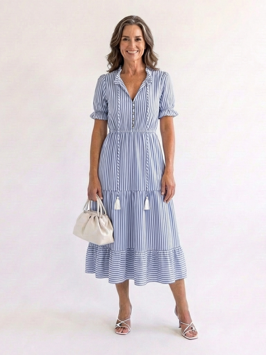 Dakota | Striped Midi Dress