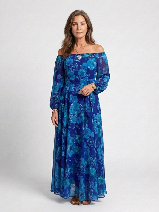 Aspen | Off Shoulder Maxi Dress