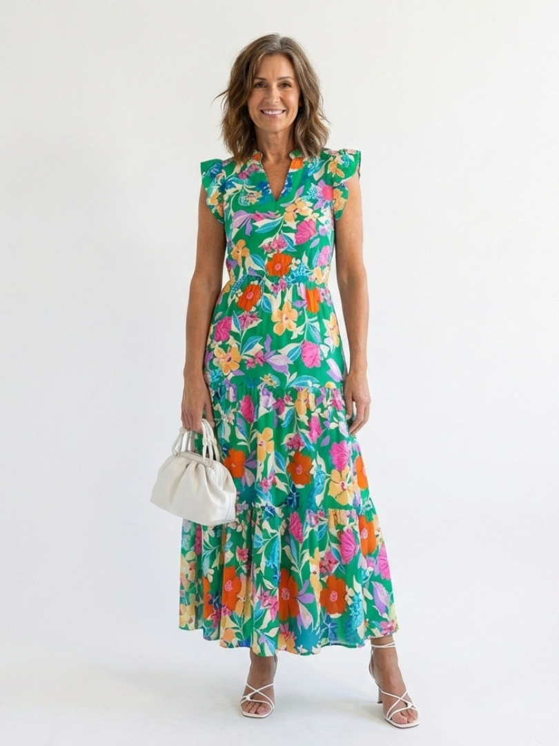 Lila | Tiered Midi Dress