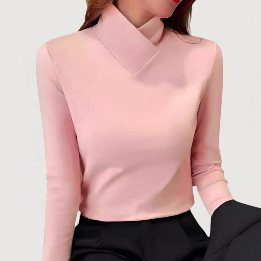 Mira | Elegant Collar Top