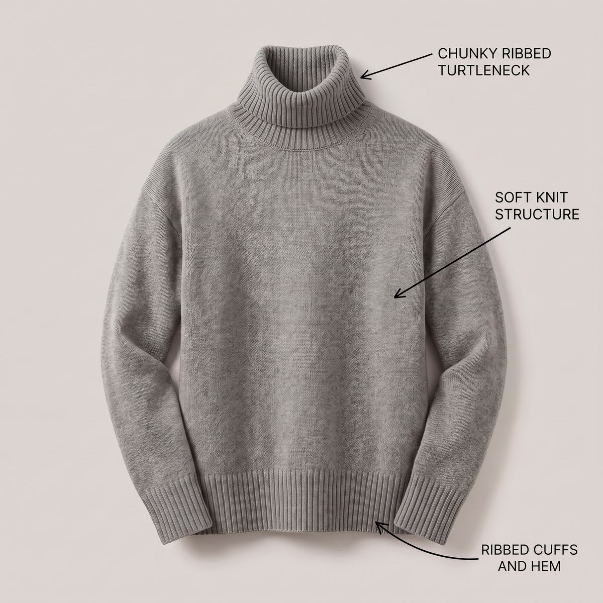 Aurora | Cashmere Turtleneck Sweater
