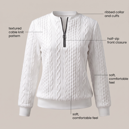 Amy | Zip-Up Cardigan