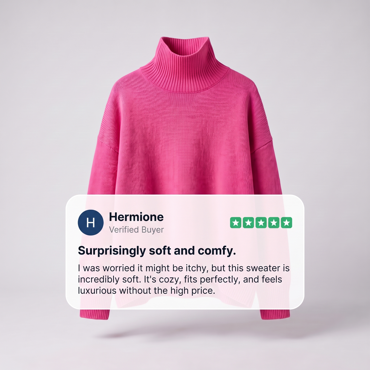 Aria | Oversized Turtleneck Sweater