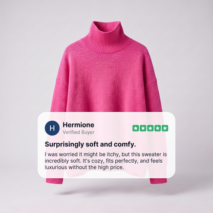 Aria | Oversized Turtleneck Sweater