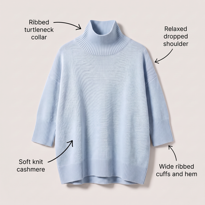 Aria | Oversized Turtleneck Sweater