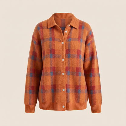 Vivienne | Retro Check Cardigan