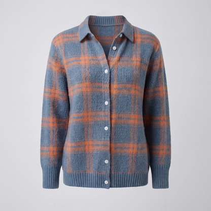 Vivienne | Retro Check Cardigan