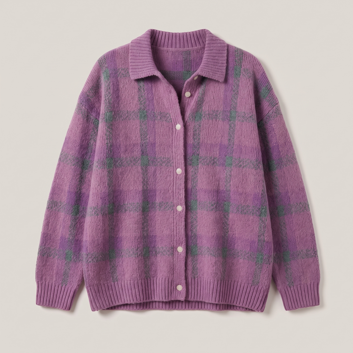 Vivienne | Retro Check Cardigan