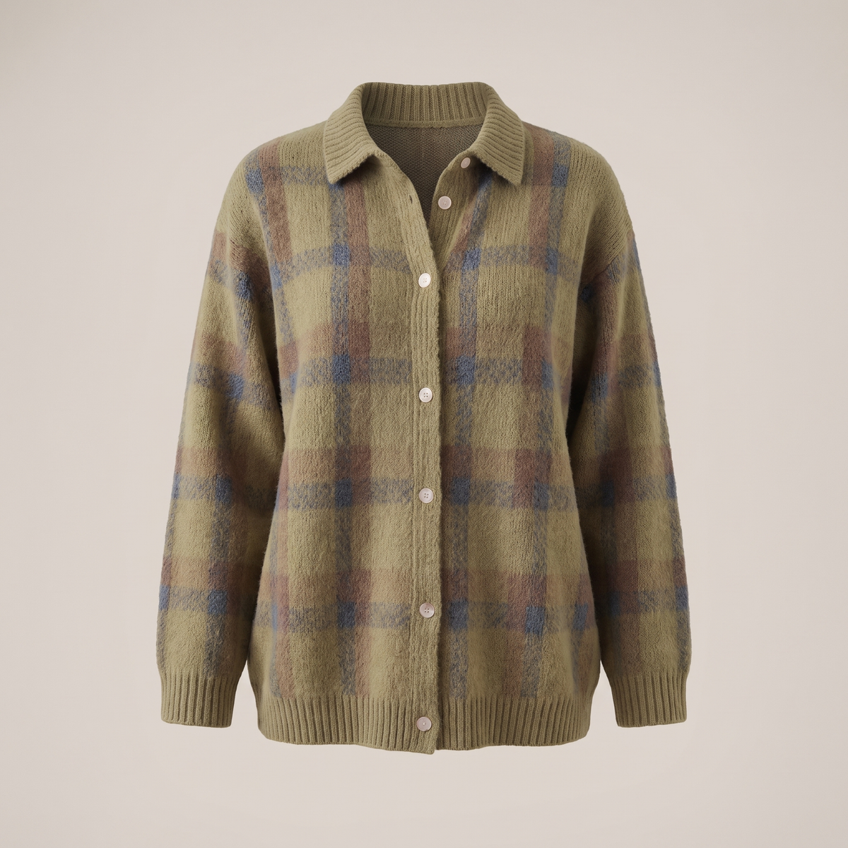 Vivienne | Retro Check Cardigan