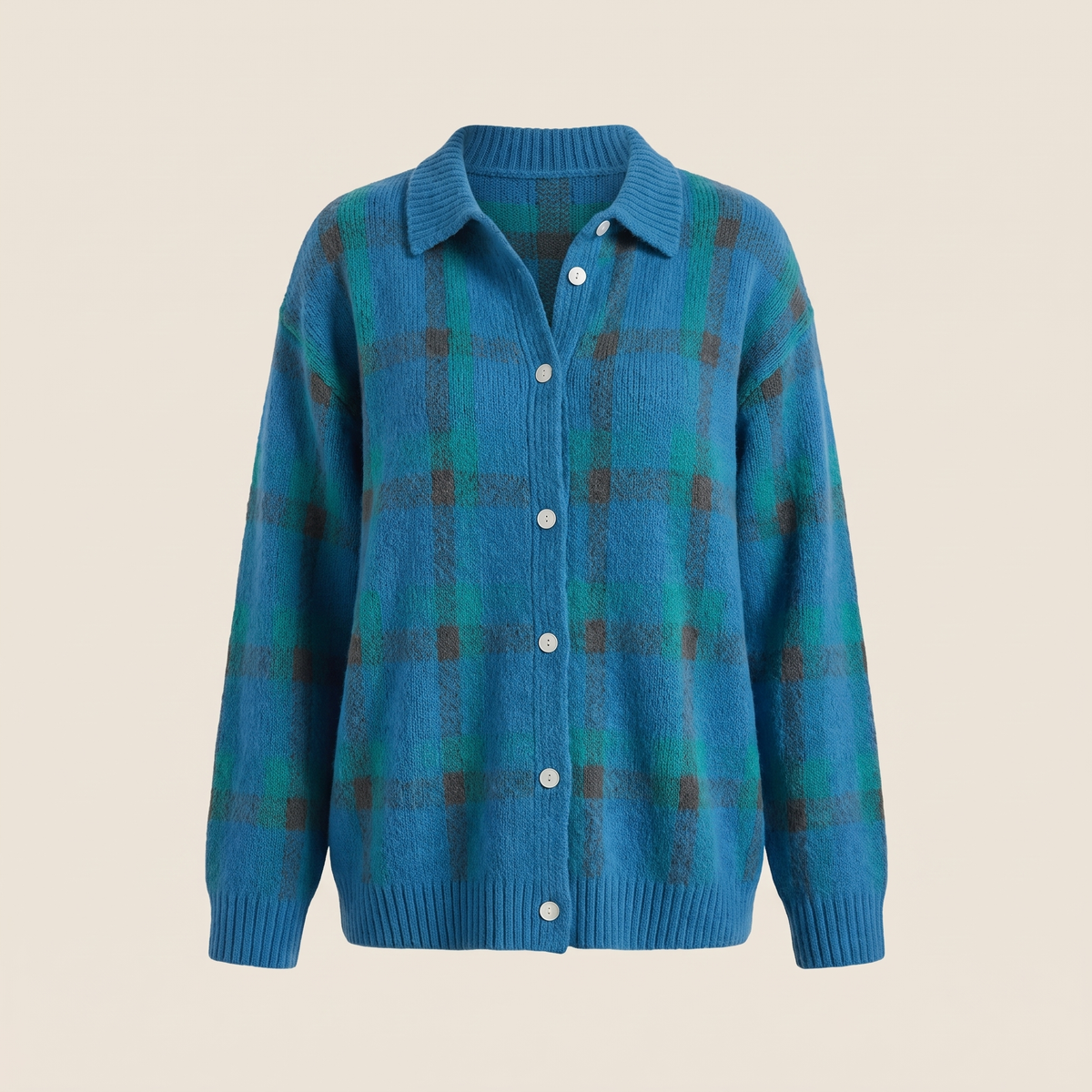 Vivienne | Retro Check Cardigan