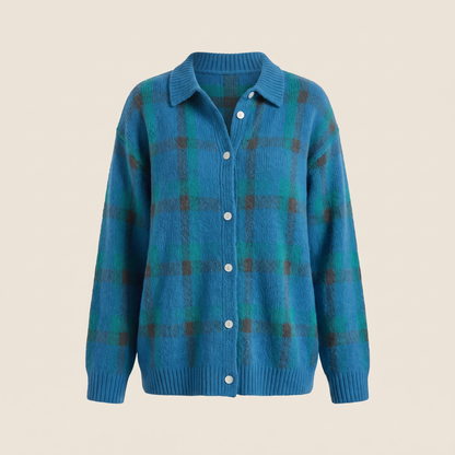 Vivienne | Retro Check Cardigan