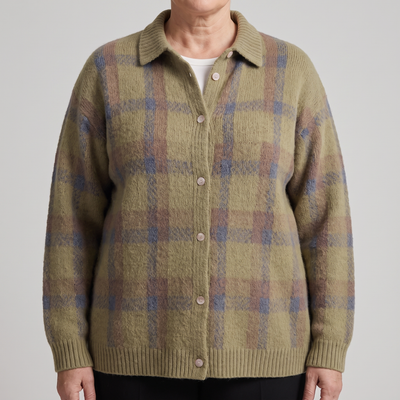 Vivienne | Retro Check Cardigan