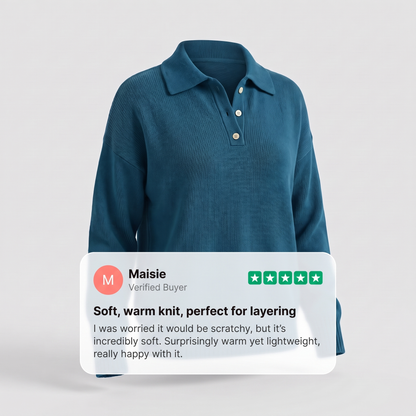 Juliette | Soft Knit Collared Cardigan