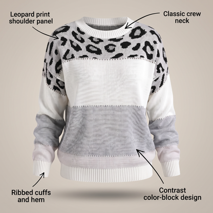 Velora | Leopard Luxe Sweater