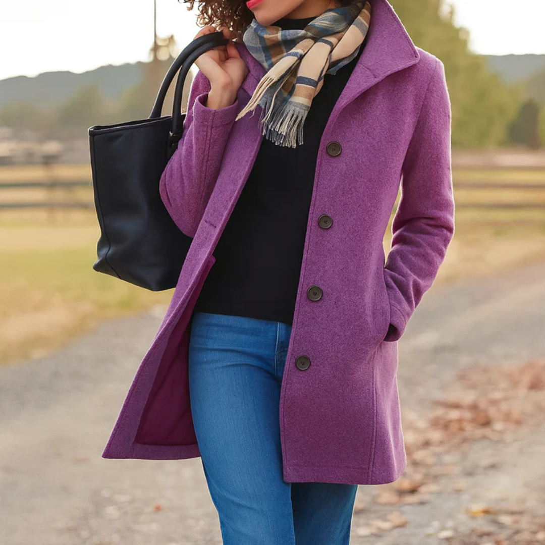 Aurora | Elegant Single-Breasted Coat