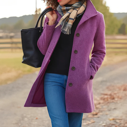 Aurora | Elegant Single-Breasted Coat