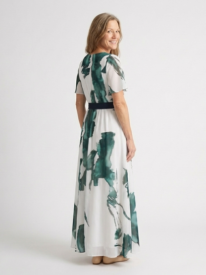 Madison | Flutter Sleeve Maxi Dress