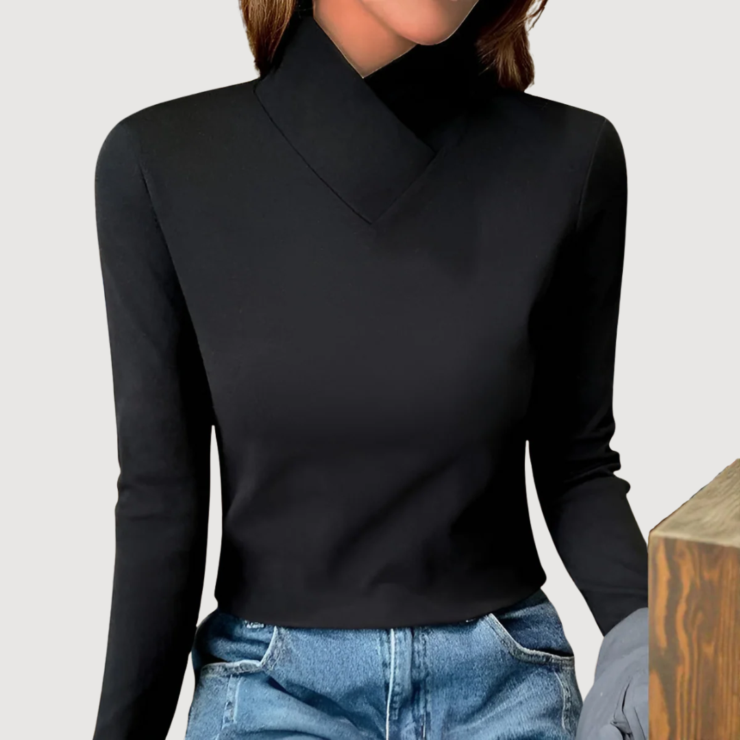Mira | Elegant Collar Top