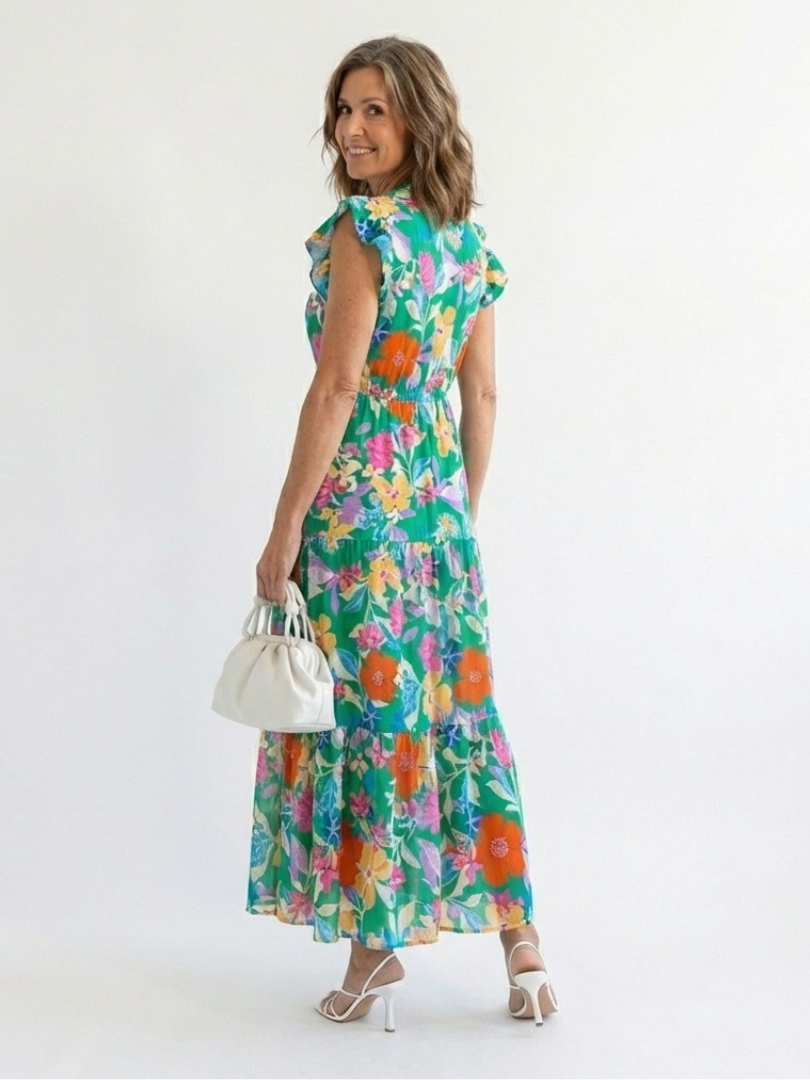 Lila | Tiered Midi Dress