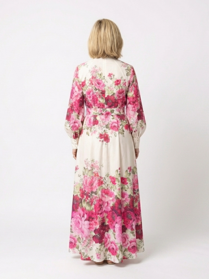 Kennedy | Belted Floral Maxi Dress