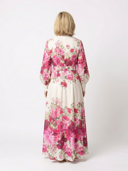 Kennedy | Belted Floral Maxi Dress