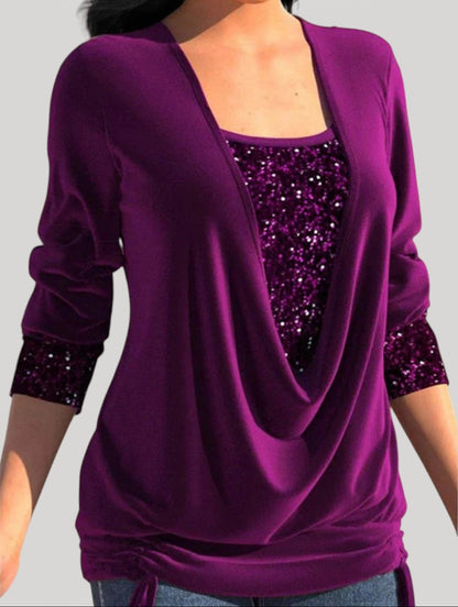 Phyllis | Elegant Draped Top