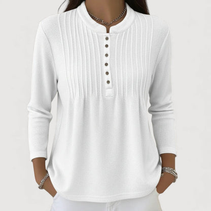 Elodie | Button Knit Top