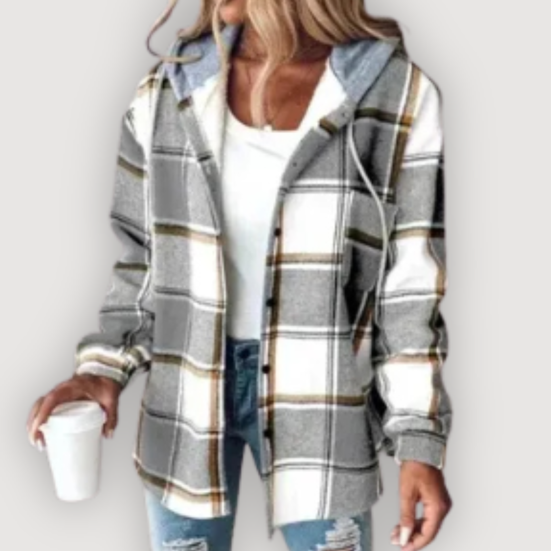 Rowan | Plaid Hooded Jacket