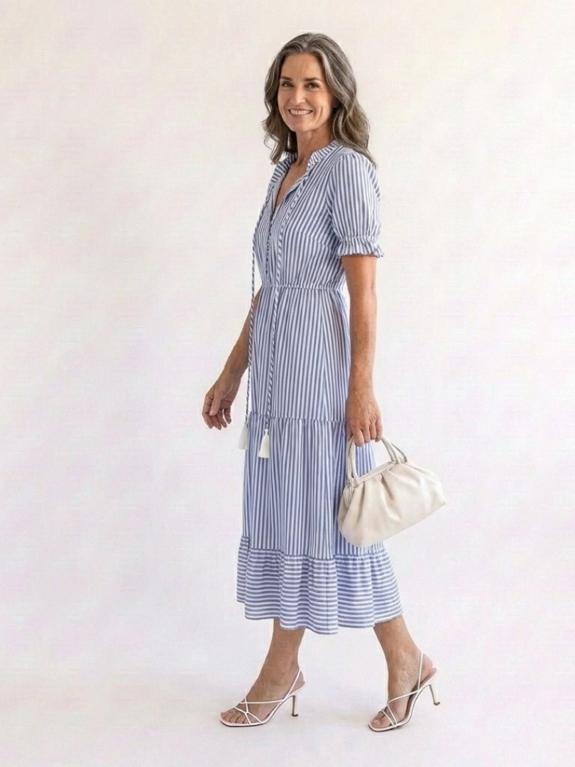 Dakota | Striped Midi Dress