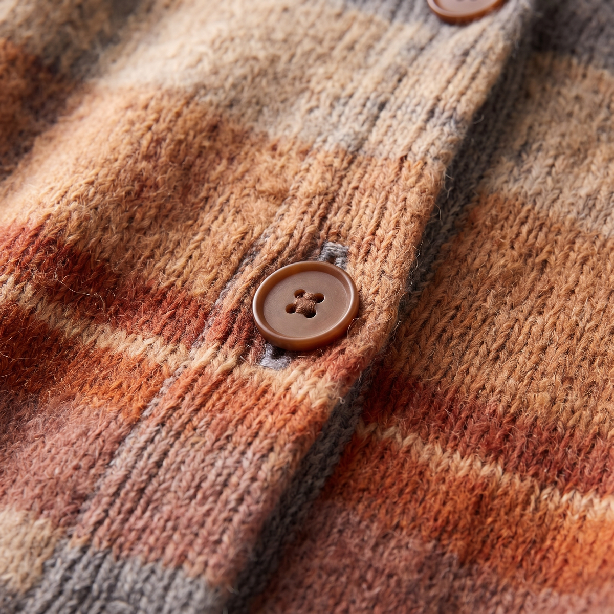 Seren | Checked Knit Cardigan