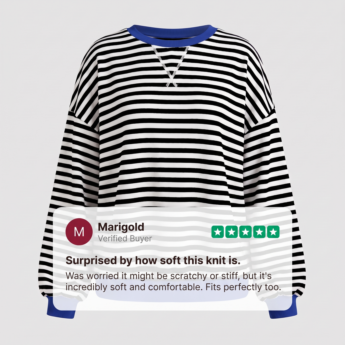 Elara | Striped Sweater