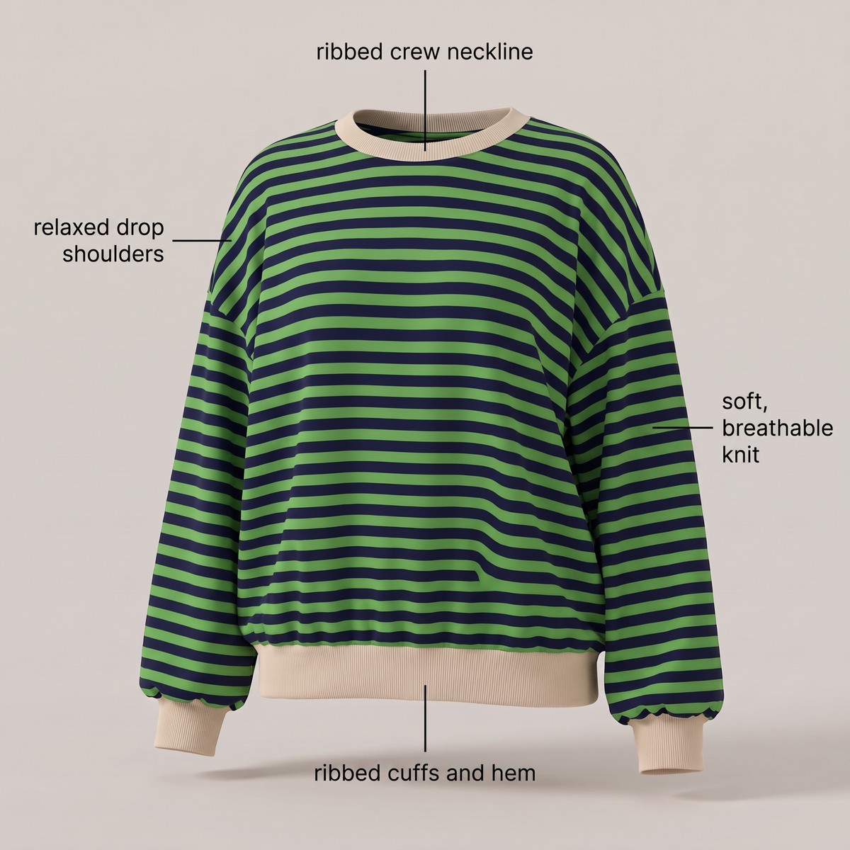 Elara | Striped Sweater