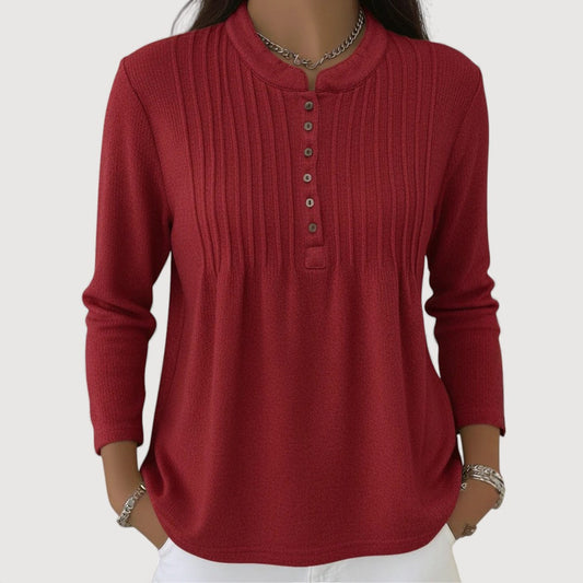 Elodie | Button Knit Top