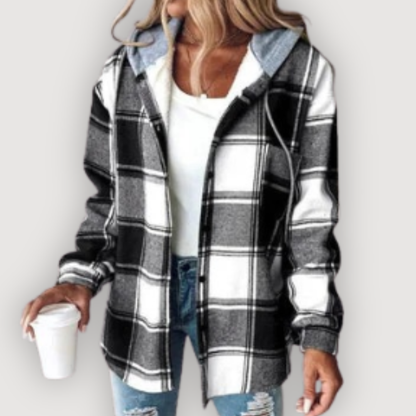 Rowan | Plaid Hooded Jacket