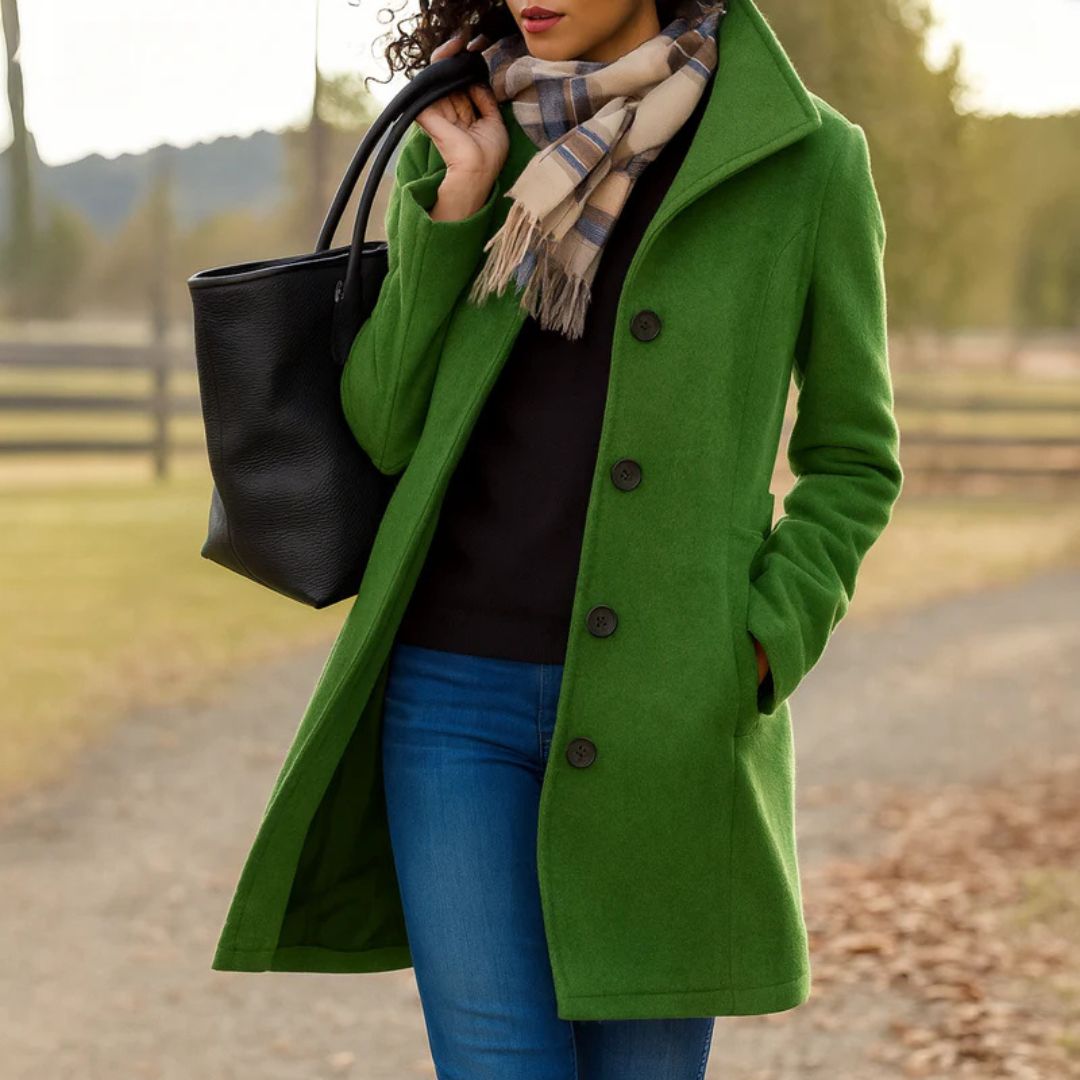 Aurora | Elegant Single-Breasted Coat