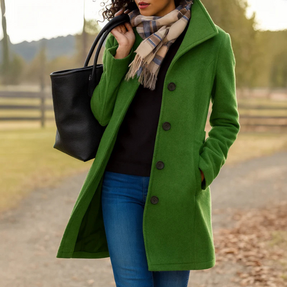 Aurora | Elegant Single-Breasted Coat