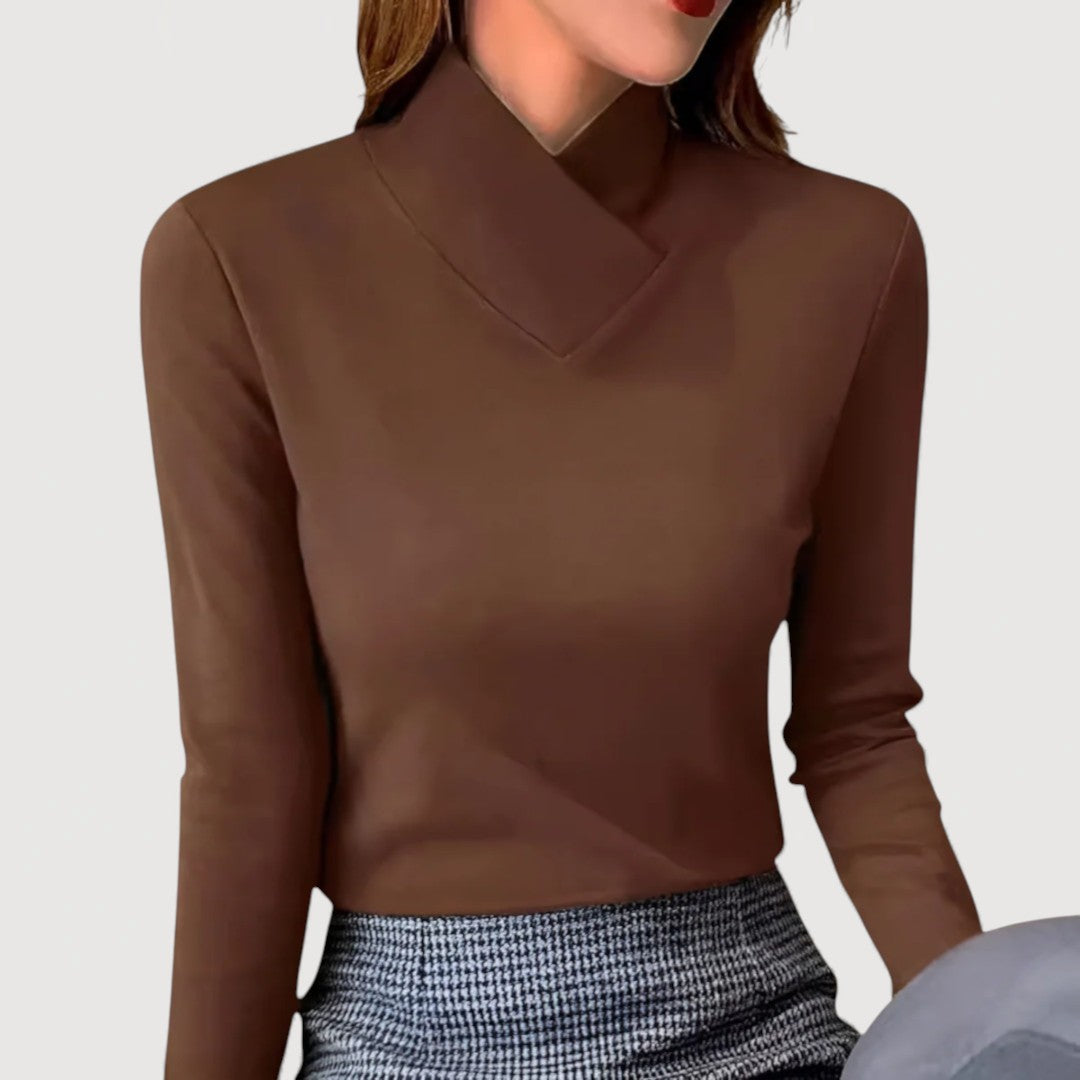 Mira | Elegant Collar Top
