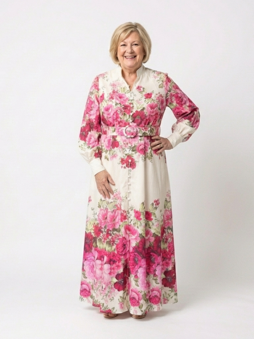 Kennedy | Belted Floral Maxi Dress