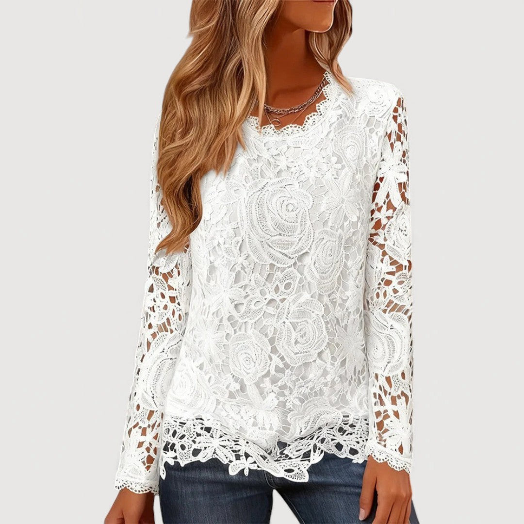 Amelie | Lace Detail Top